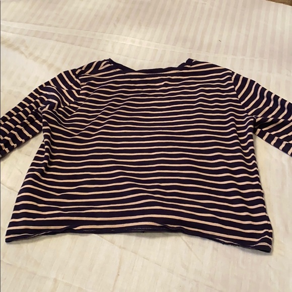 Charlotte Russe Striped Long Sleeve Shirt - Picture 2 of 2